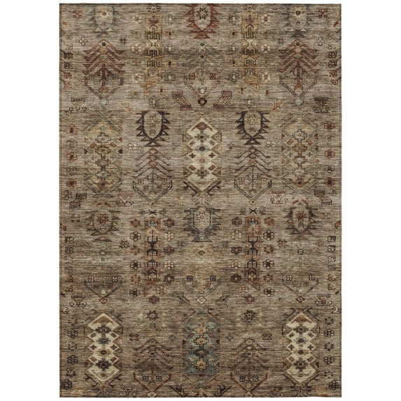 Dalyn Rugs Machine Washable Indoor/Outdoor Chantille ACN2047 Brown 2'6" x 3'10" Rug