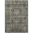 thumbnail image 1 of HomeRoots 630166 5 x 8 ft. Pewter & Gold Tribal Washable Traditional Indoor & Outdoor Rectangle Area Rug, 1 of 8