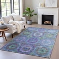 thumbnail image 1 of Addison Rugs Chantille Indoor/Outdoor Transitional Panel Blue Machine Washable Rectangle Rug, 8' x 10', 1 of 8