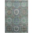 thumbnail image 1 of HomeRoots 630187 9 x 12 ft. Green Charcoal & Purple Geometric Washable Transitional Indoor & Outdoor Rectangle Area Rug, 1 of 9