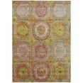 thumbnail image 1 of HomeRoots 630194 10 x 14 ft. Orange Pink & Gold Geometric Washable Transitional Indoor & Outdoor Rectangle Area Rug, 1 of 5