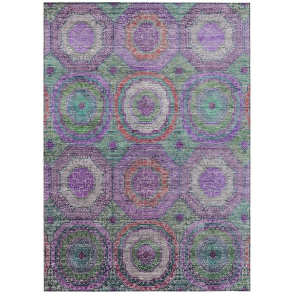 Dalyn Rugs Machine Washable Indoor/Outdoor Chantille ACN2049 Purple 2'6" x 3'10" Rug