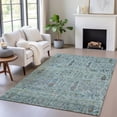 thumbnail image 1 of Addison Rugs Chantille Indoor/Outdoor Transitional Americana Teal Machine Washable Rectangle Rug, 3' x 5', 1 of 8