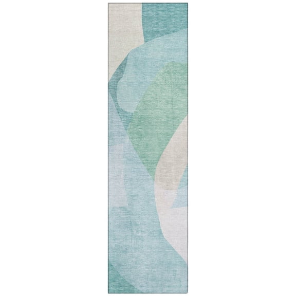 Dalyn Rugs Machine Washable Indoor/Outdoor Chantille ACN2058 Seafoam 2'3" x 7'6" Runner Rug