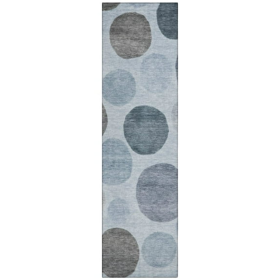 Dalyn Rugs Machine Washable Indoor/Outdoor Chantille ACN2062 Blue 2'3" x 7'6" Runner Rug