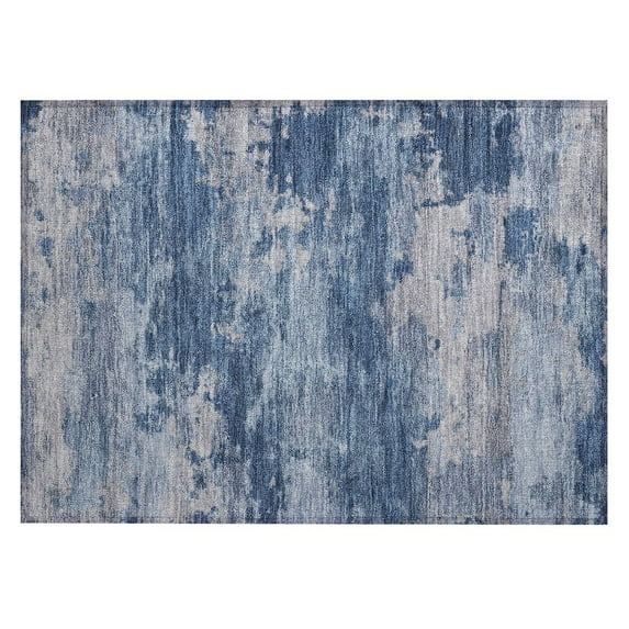 Dalyn Rugs Machine Washable Indoor/Outdoor Chantille ACN2075 Navy 1'8" x 2'6" Rug