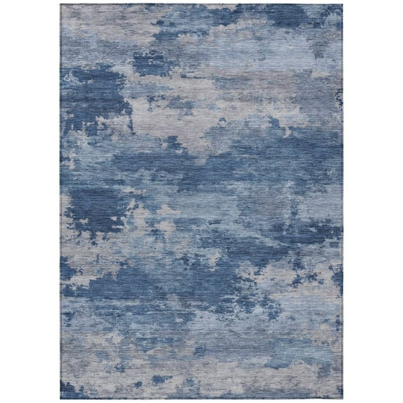Dalyn Rugs Machine Washable Indoor/Outdoor Chantille ACN2075 Navy 8' x 10' Rug