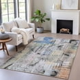 thumbnail image 1 of Addison Rugs Chantille Indoor/Outdoor Transitional Abstract Blue Machine Washable Rectangle Rug, 8' x 10', 1 of 8