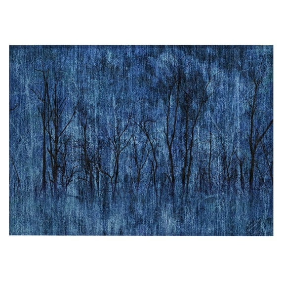 Dalyn Rugs Machine Washable Indoor/Outdoor Chantille ACN2083 Blue 1'8" x 2'6" Rug