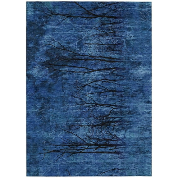 Dalyn Rugs Machine Washable Indoor/Outdoor Chantille ACN2083 Blue 5' x 7'6" Rug