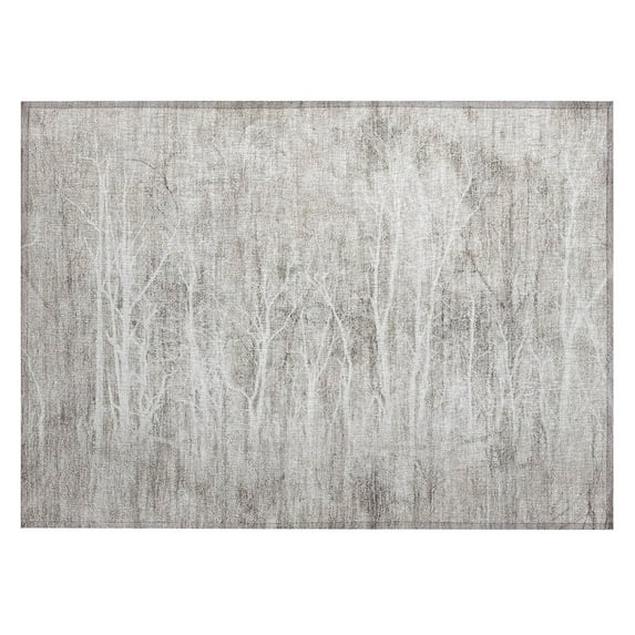 Dalyn Rugs Machine Washable Indoor/Outdoor Chantille ACN2083 Silver 1'8" x 2'6" Rug