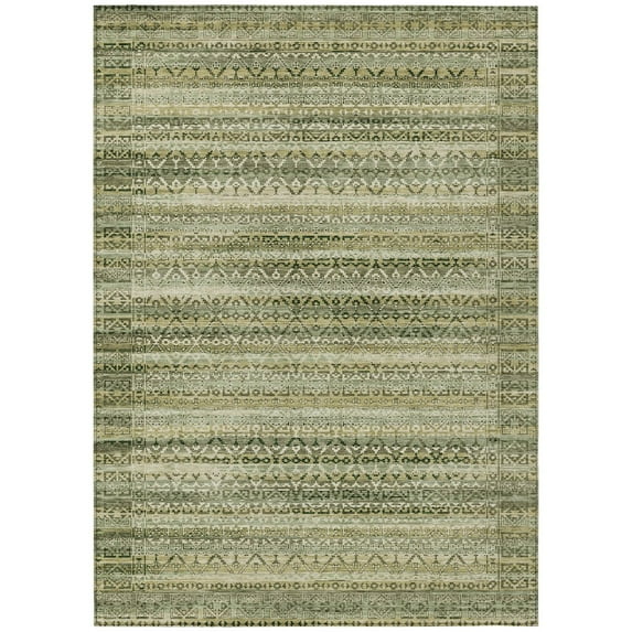 Dalyn Rugs Machine Washable Indoor/Outdoor Chantille ACN2101 Green 2'6" x 3'10" Rug