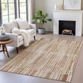 thumbnail image 1 of Addison Rugs Chantille Indoor/Outdoor Transitional Stripes Terracotta Machine Washable Rectangle Rug, 8' x 10', 1 of 8