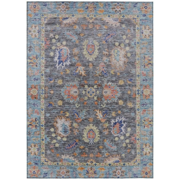 Dalyn Rugs Machine Washable Indoor/Outdoor Chantille ACN2104 Gray 3' x 5' Rug