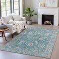 thumbnail image 1 of Addison Rugs Chantille Indoor/Outdoor Traditional Global Teal Machine Washable Rectangle Rug, 3' x 5', 1 of 8