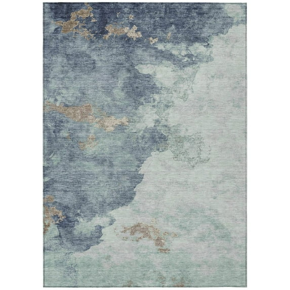 Dalyn Rugs Machine Washable Indoor/Outdoor Chantille ACN2108 Seafoam 5' x 7'6" Rug
