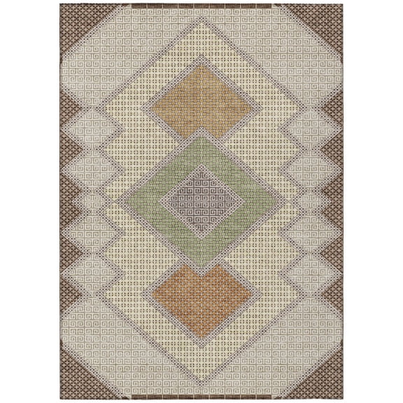 Dalyn Rugs Machine Washable Indoor/Outdoor Chantille ACN2111 Brown 10' x 14' Rug