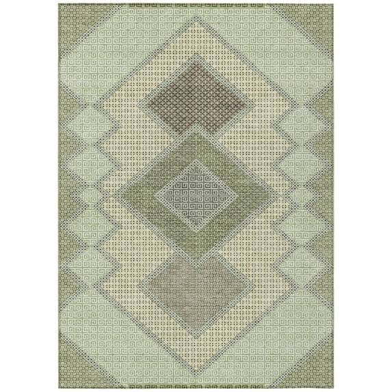 Dalyn Rugs Machine Washable Indoor/Outdoor Chantille ACN2111 Green 3' x 5' Rug