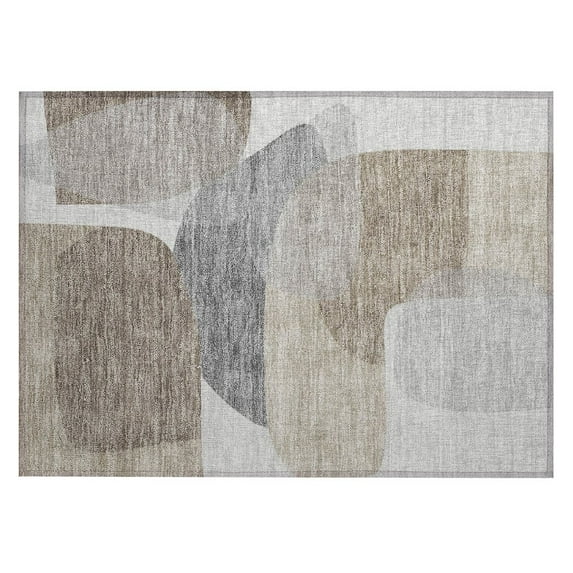 Dalyn Rugs Machine Washable Indoor/Outdoor Chantille ACN2121 Taupe 1'8" x 2'6" Rug