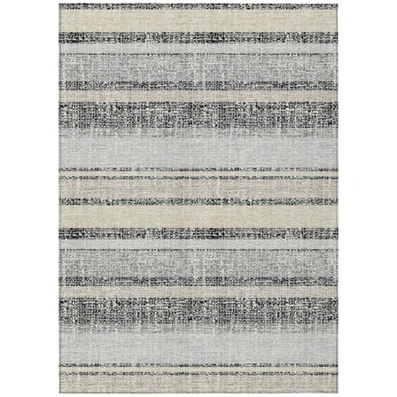 Dalyn Rugs Machine Washable Indoor/Outdoor Chantille ACN2122 Black 10' x 14' Rug