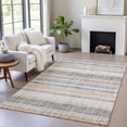 thumbnail image 1 of Addison Rugs Chantille Indoor/Outdoor Transitional Stripes Gray Machine Washable Rectangle Rug, 8' x 10', 1 of 8