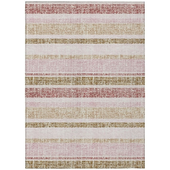 Dalyn Rugs Machine Washable Indoor/Outdoor Chantille ACN2122 Pink 5' x 7'6" Rug