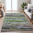 thumbnail image 1 of Addison Rugs Chantille Indoor/Outdoor Transitional Stripes Green Machine Washable Rectangle Rug, 8' x 10', 1 of 8