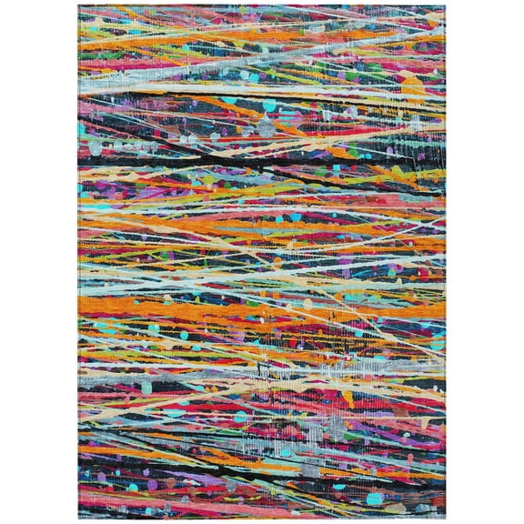 Dalyn Rugs Machine Washable Indoor/Outdoor Chantille ACN2125 Orange 3' x 5' Rug