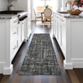 thumbnail image 1 of Addison Rugs Chantille Indoor/Outdoor Transitional Stripes Charcoal Machine Washable Runner Rug, 2'3" x 7'6", 1 of 8