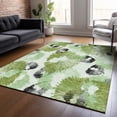 thumbnail image 1 of Addison Rugs Chantille Indoor/Outdoor Transitional Floral Olive Machine Washable Rectangle Rug, 8' x 10', 1 of 8