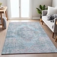 thumbnail image 1 of Addison Rugs Chantille Indoor/Outdoor Traditional Global Blue Machine Washable Rectangle Rug, 3' x 5', 1 of 8