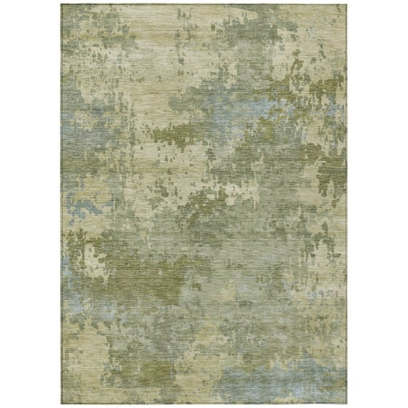 Dalyn Rugs Machine Washable Indoor/Outdoor Chantille ACN2143 Green 9' x 12' Rug