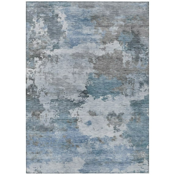 Dalyn Rugs Machine Washable Indoor/Outdoor Chantille ACN2144 Blue 3' x 5' Rug