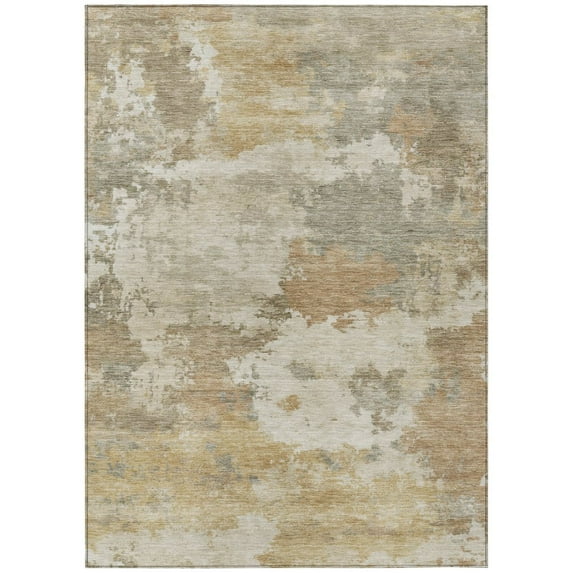 Dalyn Rugs Machine Washable Indoor/Outdoor Chantille ACN2144 Khaki 10' x 14' Rug