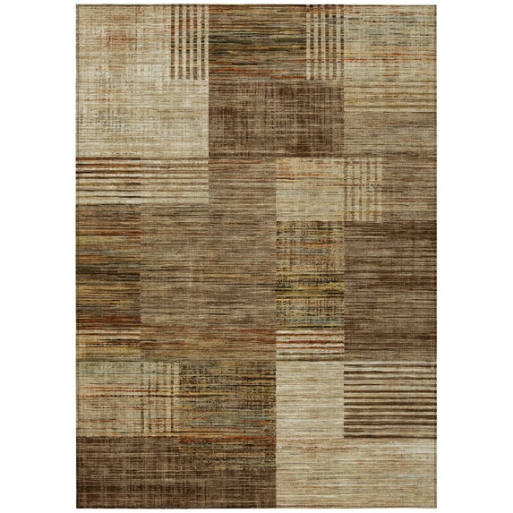 Dalyn Rugs Machine Washable Indoor/Outdoor Chantille ACN2149 Brown 9' x 12' Rug