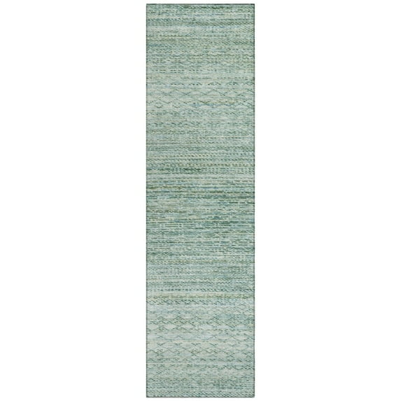 Dalyn Rugs Machine Washable Indoor/Outdoor Chantille ACN2150 Aqua 2'3" x 7'6" Runner Rug