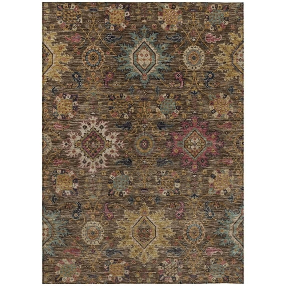 Dalyn Rugs Machine Washable Indoor/Outdoor Chantille ACN2151 Chocolate 2'6" x 3'10" Rug