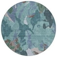 thumbnail image 1 of Dalyn Rugs Machine Washable Indoor/Outdoor Chantille ACN2161 Teal 8' x 8' Round Rug, 1 of 7