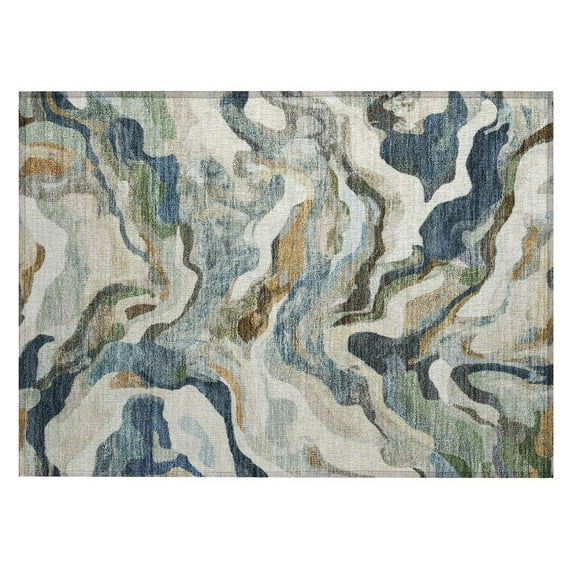 Dalyn Rugs Machine Washable Indoor/Outdoor Chantille ACN2162 Denim 1'8" x 2'6" Rug