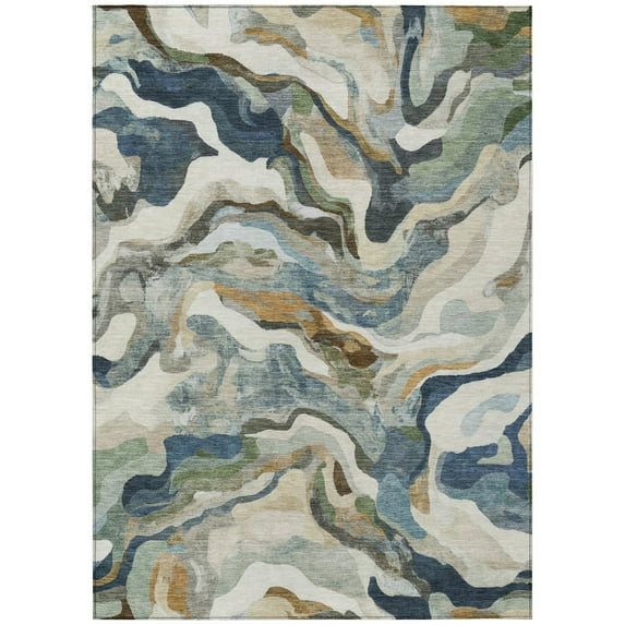 Dalyn Rugs Machine Washable Indoor/Outdoor Chantille ACN2162 Denim 10' x 14' Rug