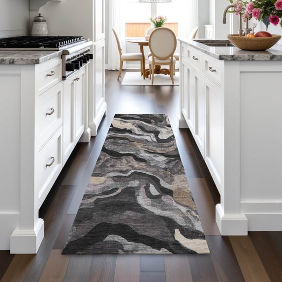 Addison Rugs Chantille Indoor/Outdoor Transitional Modern Granite Machine Washable Runner Rug, 2'3" x 7'6"