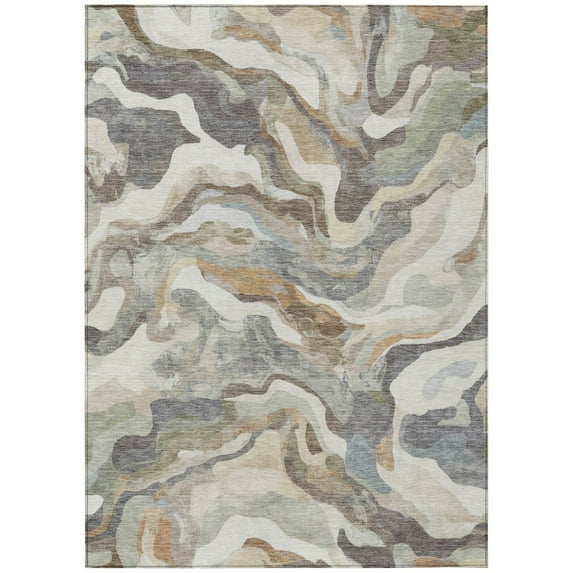 Dalyn Rugs Machine Washable Indoor/Outdoor Chantille ACN2162 Khaki 8' x 10' Rug