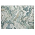 thumbnail image 1 of Dalyn Rugs Machine Washable Indoor/Outdoor Chantille ACN2162 Teal 1'8" x 2'6" Rug, 1 of 7
