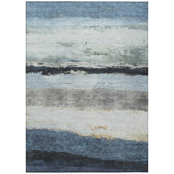 Dalyn Rugs Machine Washable Indoor/Outdoor Chantille ACN2169 Blue 3' x 5' Rug