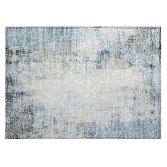Dalyn Rugs Machine Washable Indoor/Outdoor Chantille ACN2171 Blue 1'8" x 2'6" Rug