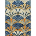 thumbnail image 1 of Dalyn Rugs Machine Washable Indoor/Outdoor Chantille ACN2178 Blue 5' x 7'6" Rug, 1 of 9