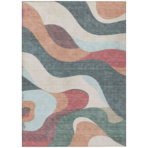 Dalyn Rugs Machine Washable Indoor/Outdoor Chantille ACN2186 Coral 5' x 7'6" Rug