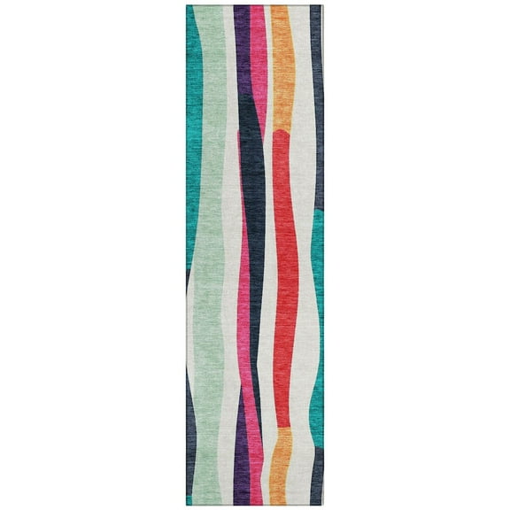 Dalyn Rugs Machine Washable Indoor/Outdoor Chantille ACN2188 Ivory 2'3" x 7'6" Runner Rug