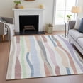 thumbnail image 1 of Addison Rugs Chantille Indoor/Outdoor Transitional Stripes Pearl Machine Washable Rectangle Rug, 3' x 5', 1 of 8