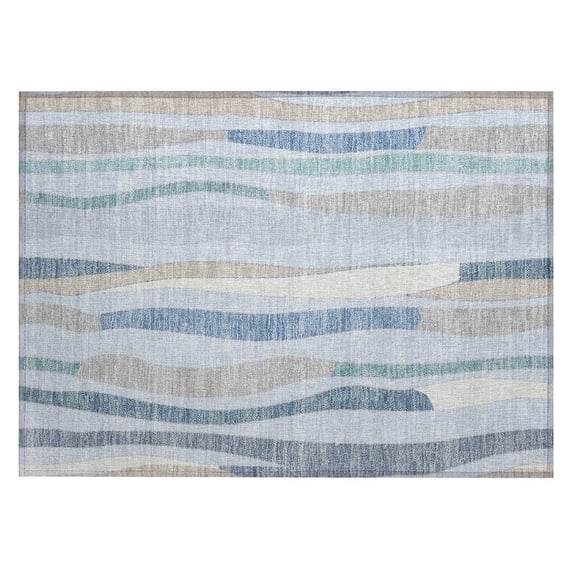 Dalyn Rugs Machine Washable Indoor/Outdoor Chantille ACN2188 Sky 1'8" x 2'6" Rug